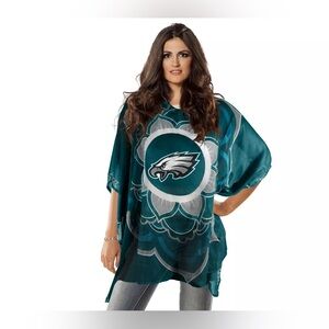 Philadelphia Eagles Sheer Poncho Pullover